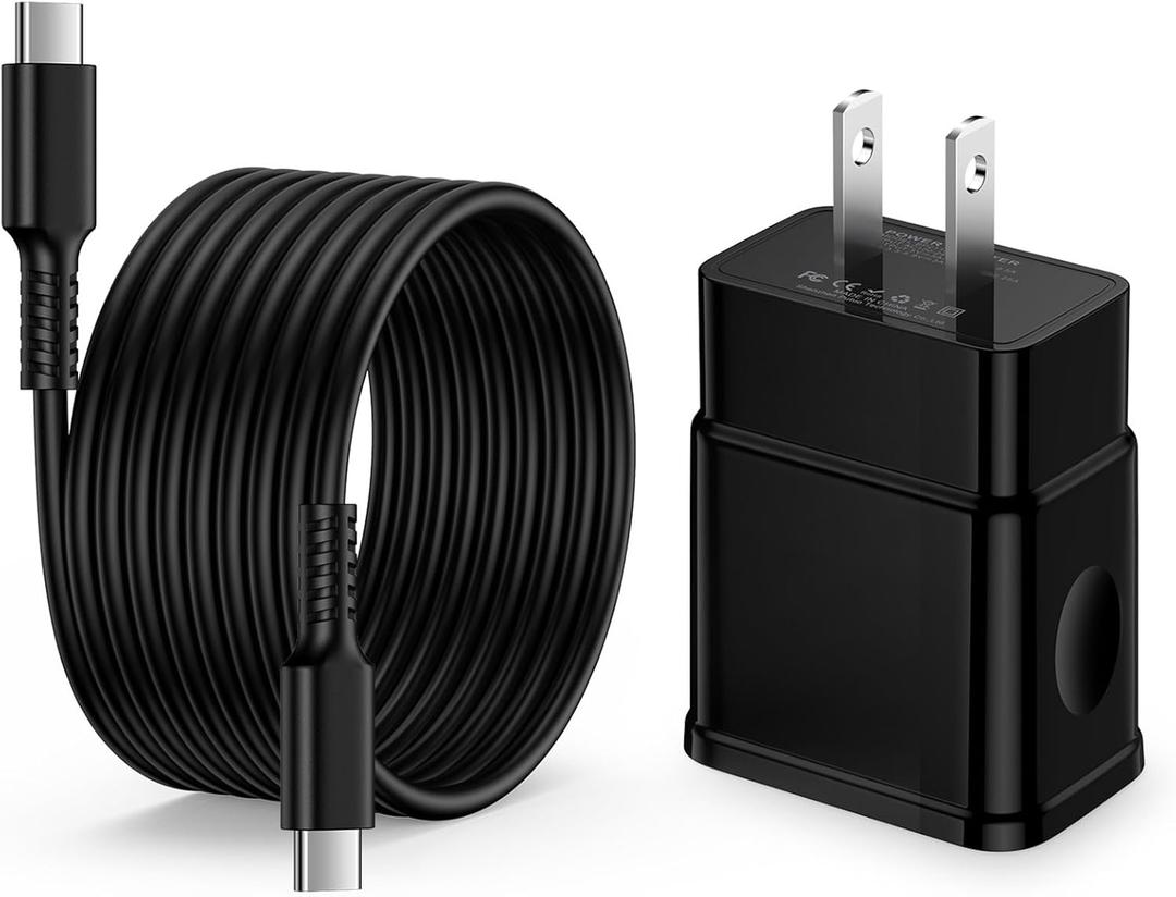 25W Samsung S25 FE Fast Charger Block C to C Charger Samsung S25FE Cord Type C Cable Fast Charging for Galaxy S26/S26+/S26 Ultra/A26/A16/A17/A56/A36/S25 Plus/S25 Edge/A56/S24 Ultra/S24FE/S23 Ultra/S22