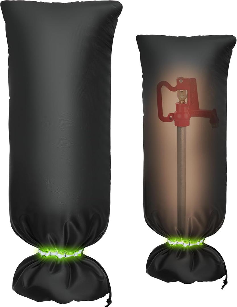 MIXC Outdoor Faucet Covers for Winter Freeze Protection, 15" x 35" Hose Bib Covers for Winter, Reusable Thicker Waterproof Insulated Spigot Cover