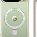 TORRAS Slim Magnetic Stand for Google Pixel 10 Pro Case/Pixel 10 Case Clear, Ultra Thin Open Edge Design, Never Yellowing, Fit for MagSafe with Kickstand, Caseless Touch Grip Ostand Case, Clear