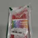 Gesipor 4 PCS 32-Inch Silicone Cable Ties Dia 6.5mm Reusable Steel-Core Rubber Twist Ties Bendable Cable Ties for Bundling and Holding, All Purpose Cord Tie for Indoor and Outdoor (Red)