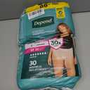 Depend Fresh Protection Adult Diapers, Incontinence Underwear for Women, Disposable, Maximum, Medium, Blush, 30 Count