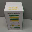 Qieryun Heated Blanket Electric Throw, Soft Flannel Heating Blanket with 8 Hours Auto Off 10 Fast Heating Levels Machine Washable Sherpa Heated Blanket with Overheating Protection