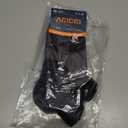 Athletic Ankle Socks for Men & Women - Low Cut Running Socks with Arch & Compression, Cushioned, 3 or 6 Pair Pack (Black)