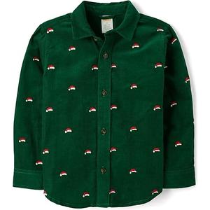 Gymboree Boys and Toddler Long Sleeve Linen Button Up Shirt, Size: 3T