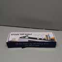 Silicone Magnetic Over the Stove Shelf for Back of Stove - Magnetic Stove Top Shelf and Over Stove Shelf, Over Oven Shelf for Top of Stove, Over the Stove Spice Rack, Includes 6 Extra Plates (Black)