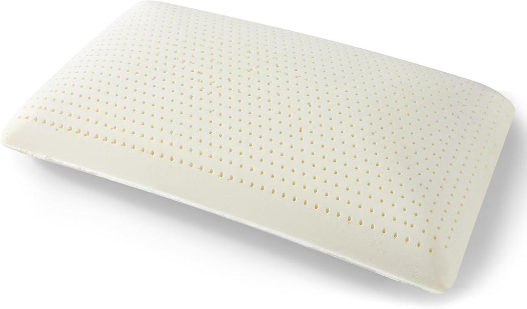Talalay 100% Natural Premium Latex Pillow,Bed Pillow for Sleeping with Removable Cotton Cover, Helps Relieve Pressure, Breathable, Pressure Relief, Durable, Best Gift (King (Extra Soft))