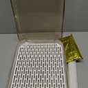 Seoneiro Whiskey Tray, Glass Cup Rack, Mug Holder, Coffee Cup Organizer, Bathroom Countertop Organizer with Drain Board Wine Glass Decorative, Food Tray, Kitchen Spice Rack (Amber-2)