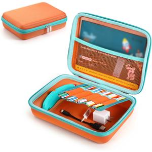 Hard Case Compatible with 3Doodler Start+ Essentials (2023, 2024) for 3D Pen Set for Kids, Art Activity Set Carrier Case for Printing Filament Refill and USB Charger, Orange (Box Only)