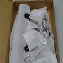 Matte Black Bathroom Accessories Set, KLJKPA 4 Pieces Bathroom Hardware Set, 24 inch Towel Bar, Towel Racks for Bathroom, Robe Towel Hooks, Toilet Paper Holder Wall Mounted