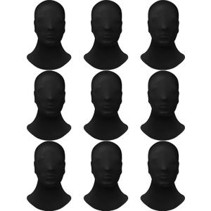 Eurzom 9 Pieces Full Face Masks Skin Faceless Hood Masks for Halloween Party Masquerade Cosplay Unisex Costume