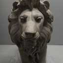 Garden Outdoor Statues Lion Statue 20Inch Garden Decor Statue Antique Lion Stone with Long Hair Outdoor Indoor Figurine Gift Decoration for Home Dcor Patio Yard 20 * 9.5 * 19.5 inch
