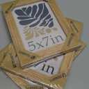 5x7 Oak Picture Frame with HD Glass - 3pk, Natural Wood Photo Frame, Table Top Display