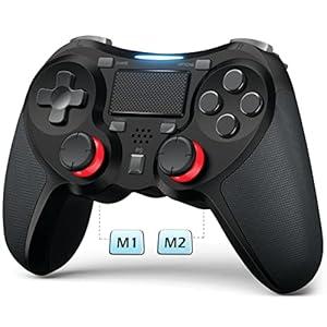 TERIOS Wireless Controllers Compatible with Play-Station 4 Game Controllers for PS-4 Pro/PS-4 Slim, Built-in Speaker & Stereo Headset Jack Multitouch Pad Rechargeable Lithium Battery TERIOS Wireless Controllers Compatible with Play-Station 4 Game Controllers for PS-4 Pro/PS-4 Slim, Built-in Speaker & Stereo Headset Jack Multitouch Pad Rechargeable Lithium Battery