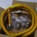 Hosile 60" Flexible Gas Line Kit for Dryer, Stove, Range, Stainless Steel Gas Dryer Connector Kit, 5/8 in.OD(1/2 in. ID）Dryer Gas Line with Connector 1/2" FIP & 1/2" MIP & 3/4" MIP Fitting