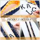 Hicarer 69" Graduation Ribbon Lei Class of 2026 with 26 Pcs Embroidery Letters Patches Money Leis Handmade Braided Necklace for Graduation 2026 with Tassel for High School College Graduate Party Gifts