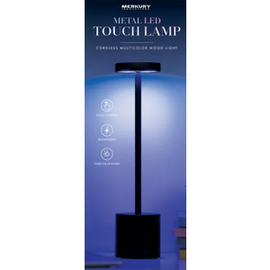MERKURY Metal LED Touch Lamp Cordless Multicolor Mood Light