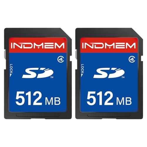 SD Card 512MB (2 Pack), Class 4 Flash Memory Cards MLC Stanard Secure Digital Cards, 512MB(2pc)