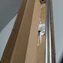 Blackout Curtain Rod, Wrap Around Design, Adjustable 1 Inch, Room Divider for Windows (Stain Nickel, 72-144")
