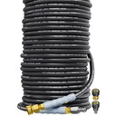 3/8" 4800PSI Pressure Washer Hose 200FT with Swivel Quick Connect for Cold/Hot Water Max 248°F, Kink Resistant Steel Wire Braided, Wear Resistant Power Washer Hose with M22 14mm Adapter