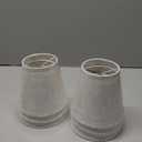 Set of 6 Chandelier Lamp Shades 5 Inch, Mini Barrel Lampshades Clip On for Table Lamp Wall Lamp Replacement, Natural Linen Mini Lamp Shade, 3.5x5x5.5in (Top Height Bottom)