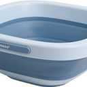 Babyhood Multi-Purpose Collapsible Wash Basin for Kids and Babies, Lightweight Portable Folding Basin for Washing Baby Bottles and Breast Pump Parts and Home Kitchen Outdoor Camping Use (2021blue)