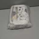 WJCD Women's Crossbody Purse - Vegan Leather Lightweight Shoulder Bag with Adjustable Strap, Stylish Small Handbags (Cow Print White With Brown)