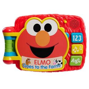 Sesame Street Elmo’s Lots to Learn 6.25 Inch Electronic Book, Learning and Education, Kids Toys for Ages 18 Month by Just Play