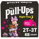Pull-Ups Girls' Nighttime Potty Training Pants, Training Underwear, 2T-3T (16-34 lbs), 10 Ct, Packaging May Vary