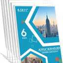 Acrylic Sign Holder 6 Pack 8.5x11 Slant Back Acrylic Stands for Display Plexiglass Clear Acrylic Display Stands for Ad Frame, Picture Photo Frames, Promotions, Restaurants, Office, Store, Home