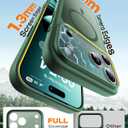 TOCOL for iPhone 17 Pro Case, Compatible with Magsafe Charger, Full Camera Protection, Translucent Matte Phone Case for 17 Pro 6.3 inch (Alpine Green)