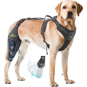 Dog Knee Brace for torn acl hind leg with Adjustable Hinge Stabilizer, Dog back brace for Osteoarthritis, Dog leg brace Support for Cruciate Ligament Injury,Recovery After,Patent Pending(Right Leg,L)