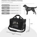 ROYPET Cat Carrier,Portable Pet Carrier Bag for Cats and Small Dogs,Foldable Soft-Sided and Scratch-Proof mesh Cat Bag Pet Carriers,Airline Approved Pet Carrier,Pet Travel Carrier Up to 15 Lbs,Black