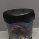 Toycol Fake Fish Lamp, Nightly Lifelike Desk Electric Mood Light, LED Light Tank with 6 Color Changing and (5 Fake Fish) Mini Aquarium for Home Office Deco Adults, Gifts for Kids and Adults