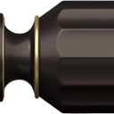 Curtain Rods for Windows 28 to 48 inch-3/4 inch Diameter Oil Rubbed Bronze Curtain Rods Adjustable Decorative Small Curtain Rod for Bathroom Bedroom Kitchen