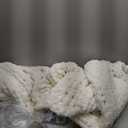 L'AGRATY Chunky Knit Blanket Throw,Soft Chenille Yarn Throw Blanket 50x60Handmade Cable Knit Crochet Blanket,Large Knit Blankets Chunky Yarn,Rope Knot Throw Blanket for Couch Sofa Bed Home Decor (Ivory)