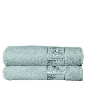 Marmaris Co. Set of 2 Luxury Super Soft Bath Towels – Premium Viscose Derived from Bamboo & Turkish Cotton for The Ultimate Bath Experie