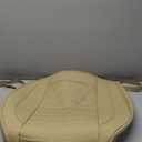 Black Panther Luxury Polyvinyl Car Seat Cover Front Bottom Seat Cushion Cover, Anti-Slip and Wrap Around The Bottom, Fits 95% of Vehicles - 1 Piece,Beige