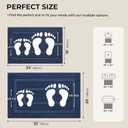 GRANNY SAYS Bathroom Rugs Sets 2 Piece,Soft Bath Mats for Bathroom, Bath Rugs Non Slip Washable, Absorbent Bath Rug for Tub,Shower and Toilet, Bathroom Mat Set (Blue, 20" x 32" + 16" x 24")