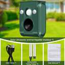 Solar Ultrasonic Animal Repellent Outdoor, Cat Repellent Outdoor with Motion Detection Waterproof Animal Repeller Deer Skunk Raccoon Squirrel Cat Deterrent for Yard