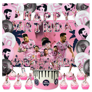 42Pack Party Supplies Pack IncludesBannerCake TopperBlackdrop,Balloons for Soccer party Decoration