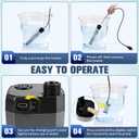 2026 Upgraded Portable Camping Shower with Heater,2000W Camping Water Heater with Shower Head 3 Spray Modes,6000mAh Rechargeable Camping Shower Pump with LED Display,Outdoor Heated Camp Shower for Car