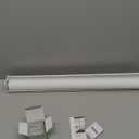 AOSKY Linen Roller Blinds Shades for Indoor Windows Pull Down Cordless Blackout Black Out Window Shade 27 Inch Blinds for Home White