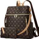Makes Backpack Purse for Women PU Leather Travel Satchel Handbag Convertible Design Bag with Purse
