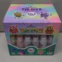 30 Colors Tie Dye Kit, Tie Dye Set for Kids, Pre-Filled Tye Dye Bottles, Non Toxic Permanent Fabric Dye Art Set, Easy DIY Fabric Art - Create Fun (30 Colors)