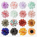 20 Pcs Flowers Dog Collar Pet Bow Ties Multi-color Sunflower Dog Charms Flower for Accessories Small Medium Large Cat Puppy Collar Attachment Embellishment Bows Grooming Supplies