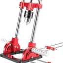 Portable Drill Guide Multi Angle Drill Guide Self-Centering Precision Drilling Jig Attachment for Drilling Angled or Straight Holes,Heavy-Duty 0 to 60 Angle Drilling Guide