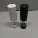 Electric Grinder Set Salt and Pepper, black and white, 
2.01"W x 7.8"H