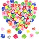 2 x Fancy Land 100Pcs Valentine Vase Filler Rose & Heart Foam Shapes for Valentine's Day Candle Jars Wedding Table Scatter Romantic Centerpiece Decor for Party Home DIY Decoration Crafts