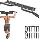 Kipika Heavy Duty Wall Mounted Doorway Pull Up Bar, Multifunctional Chin Up Bar, Portable Fitness Door Bar, Body Workout Home Gym System