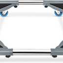 SPACECARE Mini Fridge Stand Mobile Roller, Adjustable Furniture Dolly with 4 Locking Wheels, Heavy Duty Washing Machine Base, Universal Appliance Pedestal for Dryer and Refrigerator- Grey (Gray)